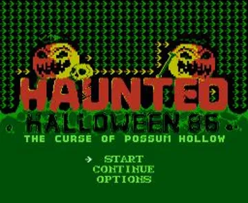 Haunted - Halloween '86 (World) (Aftermarket) (Unl) screen shot title